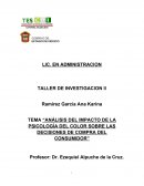 Análisis del impacto de la psicología del color sobre las decisiones de compra del consumidor