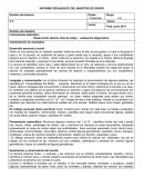 Informe pedagógico educacion especial
