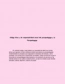 Código ético y de responsabilidad social del psicopedagogo y la Psicopedagoga