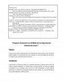 Impacto financiero en AHMSA de la importación oriental de acero