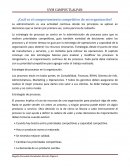 ¿Cuál es el comportamiento competitivo de mi organización?