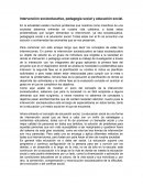 Intervención socioeducativa, pedagogía social y educación social.