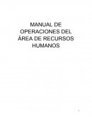 MANUAL DE OPERACIONES DEL ÁREA DE RECURSOS HUMANOS