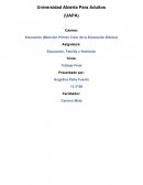 Trabajo Final de educacion, familia y nutricion
