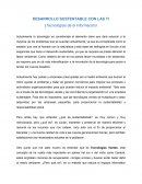 DESARROLLO SUSTENTABLE CON LAS TI (Tecnologías de la Información)