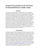 El papel de la genómica en los trastornos de inmunodeficiencia variable común