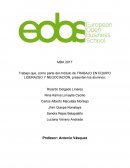 Trabajo que, como parte del módulo de TRABAJO EN EQUIPO LIDERAZGO Y NEGOCIACIÓN, presentan los alumnos: