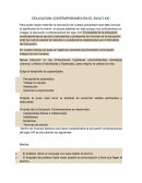 LA EDUCACION CONTEMPORANEA EN EL SIGLO XXI