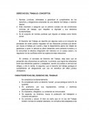 DERECHO DEL TRABAJO: CONCEPTOS