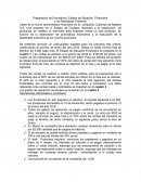 La Preparación de Pronósticos, Estado de Situación Financiera