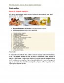 Recetas platos típicos de la región colombiana