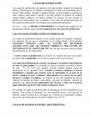 Causas de justificación - Resumen