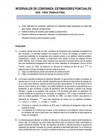 LOS INTERVALOS DE CONFIANZA- ESTIMADORES PUNTUALES. Página 1