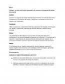 BAI 12 Hallazgo no existe una Gestión adecuada de los recursos y los paquetes de trabajo del proyecto