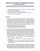 LOS INTERVALOS DE CONFIANZA- ESTIMADORES PUNTUALES