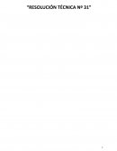 Una nueva Resolución Técnica 31