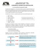 GRAN CONFERENCIA: REPORTE DE INVESTIGACIÓN