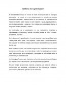 Metaforas de la globalizacion. La problemática de la globalización