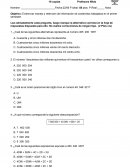 PRUEBA COEFICIENTE DOS DE MATEMÁTICA QUINTO AÑO