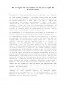 El concepto de ser humano en la psicología de William James