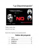 La discriminacion. Antecedentes de investigaciones sobre discriminación