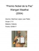 Premio Nobel de la Paz Wangari Maathai