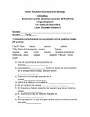 Evaluación escrita del primer semestre 2015-2016 de Lengua Española