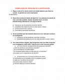 FORMULACION DEL PROBLEMA DE LA INVESTIGACIÓN
