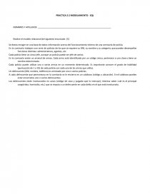 Se desea recoger en una base de datos información acerca del funcionamiento interno de una comisaría de policía. Página 1