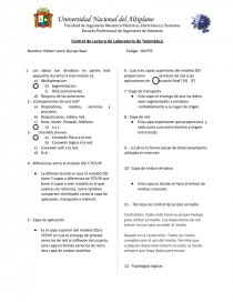 Control de Lectura de Laboratorio de Telemática. Página 1