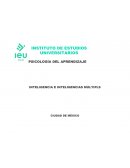 INTELIGENCIA E INTELIGENCIAS MULTIPLES