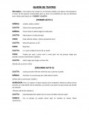 Guion Teatral para el nuevo ensayo