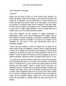 Las cosas que desaparecen. Autor: Benjamin Henríquez