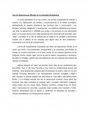 Uso de Aplicaciones Móviles en la actividad periodística