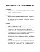 BASES PARA EL CONCURSO DE KARAOKE