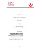 COMPORTAMIENTO ORGANIZACIONAL - INFORME