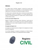Es el registro continuo, permanente, obligatorio y universal de los sucesos vitales acaecidos a las personas y sus características