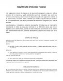 La jornada normal de trabajo será diferente para cada una de áreas que tiene la empresa, quedando de la siguiente manera