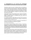 Como se da La trasformación Montessori
