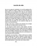 Lección de vida