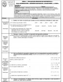 ÚMERACIÓN – NÚMEROS NATURALES - ECUACIONES