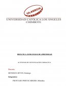 DIDÁCTICA: ESTRATEGIAS DE APRENDIZAJE