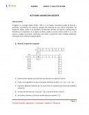 ACTIVIDAD ASIGNACION DOCENTE