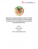 A continuación se presenta el trabajo de investigación realizado por los alumnos de la carrera de Nutrición y Gastronomía