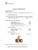 Tema: ESTADO DE COSTOS