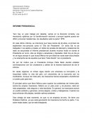INFORME PRESIDENCIAL