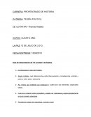 CARRERA: PROFESORADO DE HISTORIA