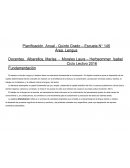 Planificación Anual - Quinto Grado – Escuela N° 145