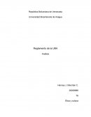 Reglamento de la UBA - Análisis