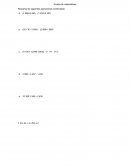 Prueba de matemáticas operaciones combinadas.